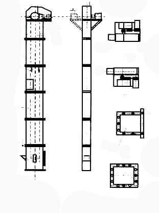 TD型斗式提升機結構